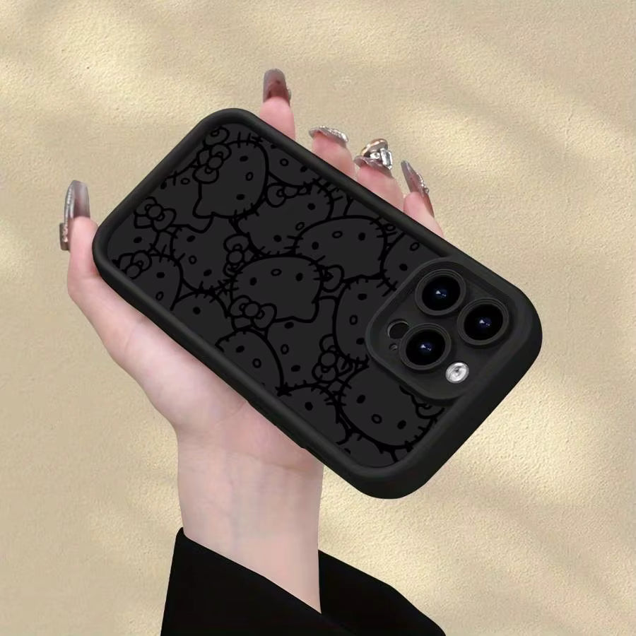 Hello Kitty BLACK AND WHITE Handyhüllen für IPhone Design | KittyDream