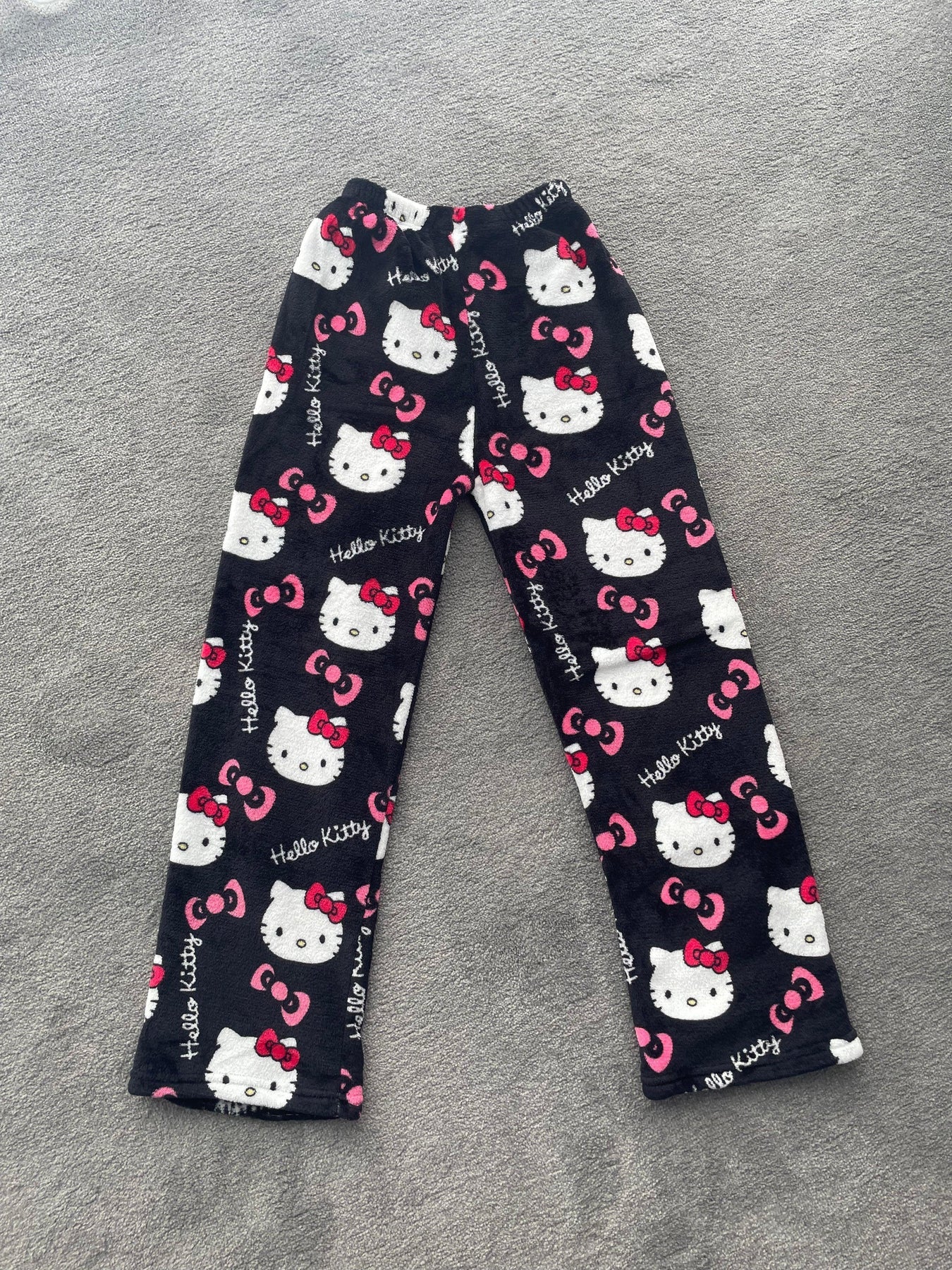 Sonic Pj Pantshello Kitty Plush Pajama Pants - Warm Fleece