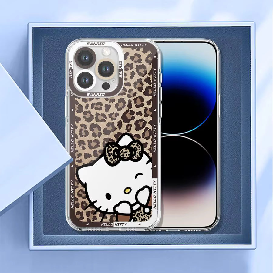 Hello Kitty Leoparden Handy Hülle für IPhone  | KittyDream