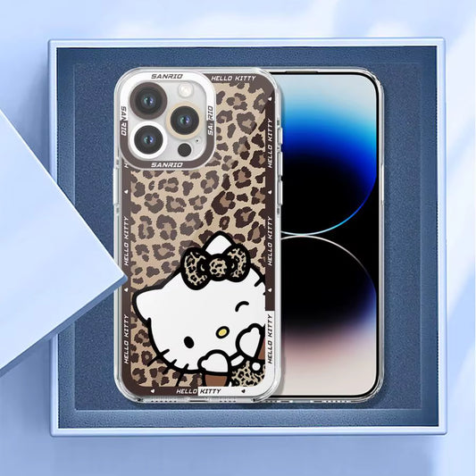 Hello Kitty Leoparden Handy Hülle für IPhone  | KittyDream