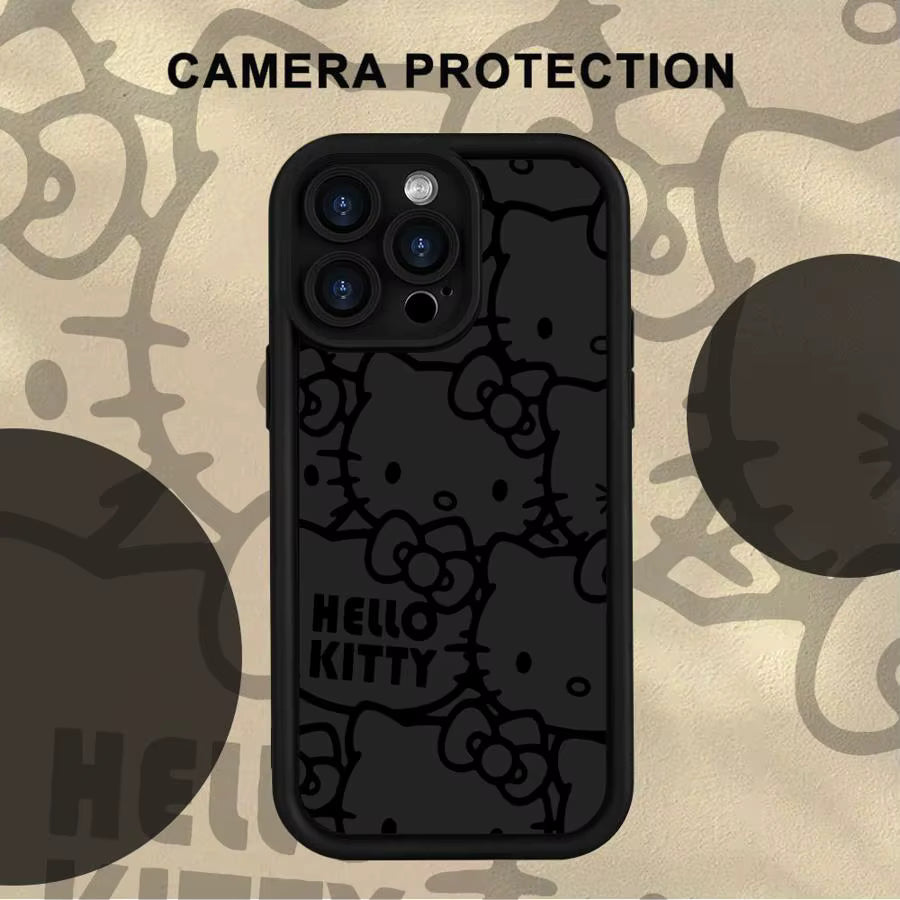 Hello Kitty BLACK AND WHITE Handyhüllen für IPhone Design  | KittyDream