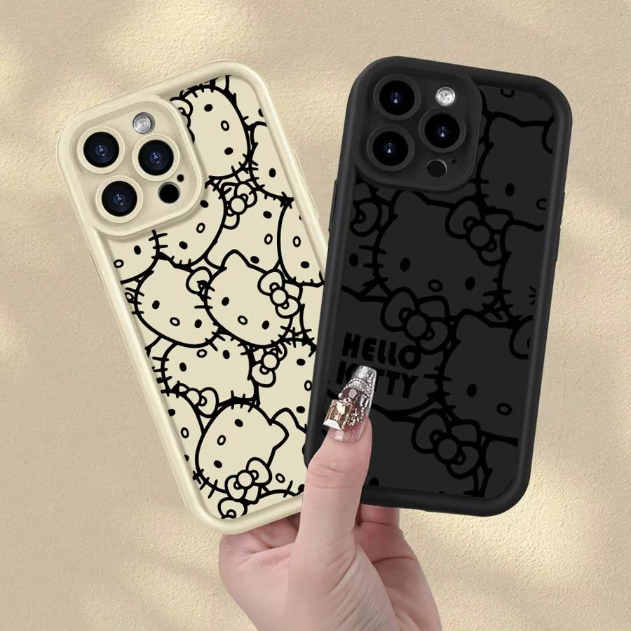 Hello Kitty BLACK AND WHITE Handyhüllen für IPhone Design  | KittyDream