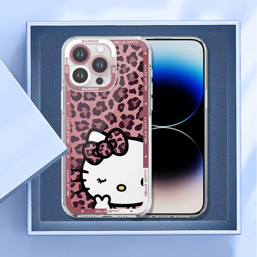 Hello Kitty Leoparden Handy Hülle für IPhone  | KittyDream