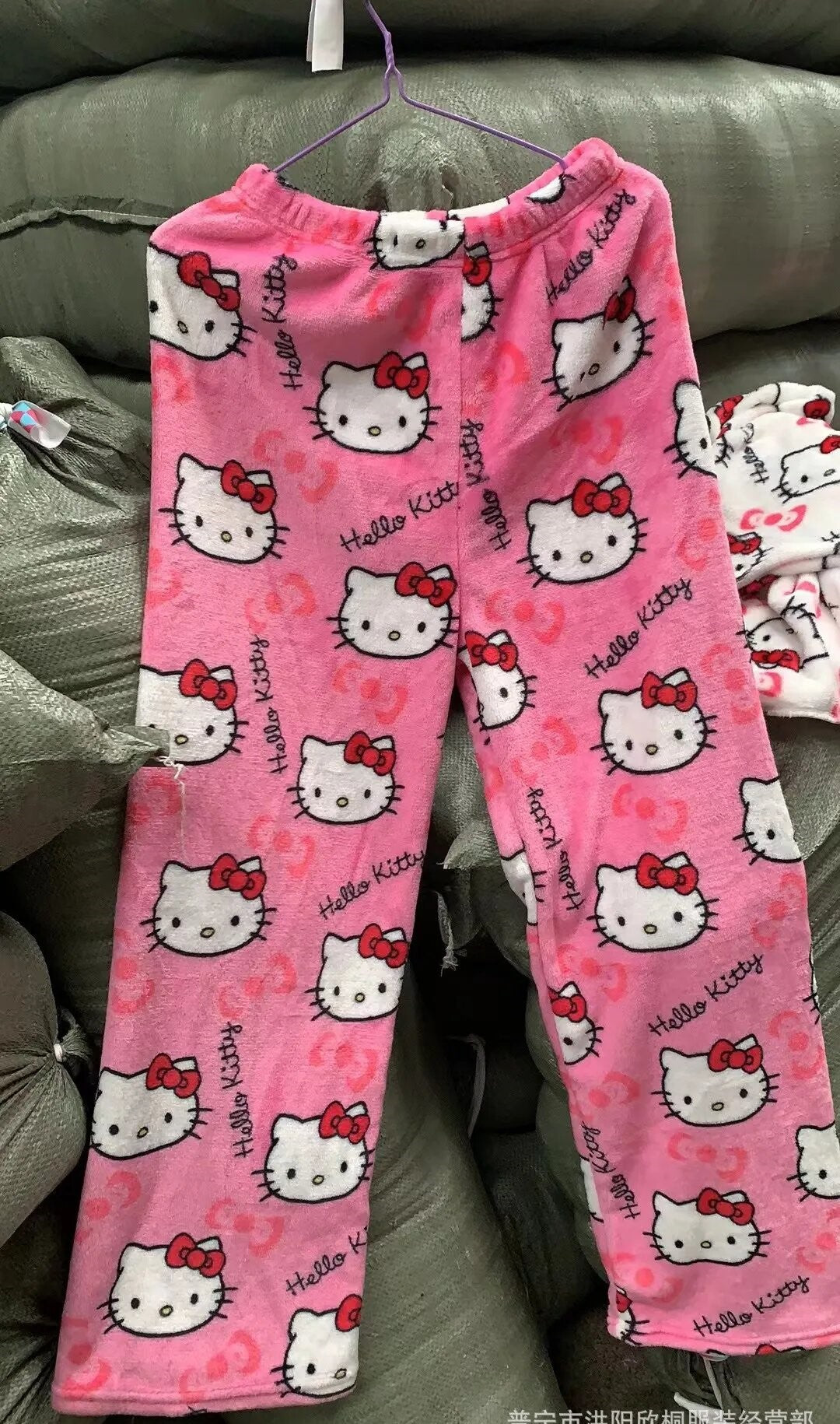 Buy Hello Kitty Cuddly Cute Buffalo Check Plaid Pajama Pant, Black and Pink  Print, Medium at Amazon.in